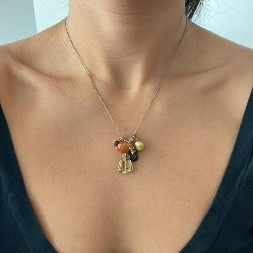 Libra Charm Necklace Zodiac Sign Astrology Jewelry Accessory